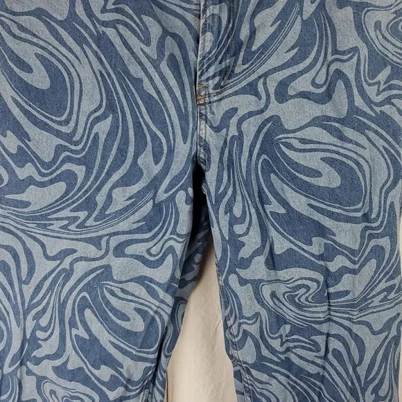 Divided H&M Women's 10 Swirl Blue Jeans - Picture 3 of 15